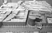 Scale model of the new hotel planned for the El Raval district of Barcelona
