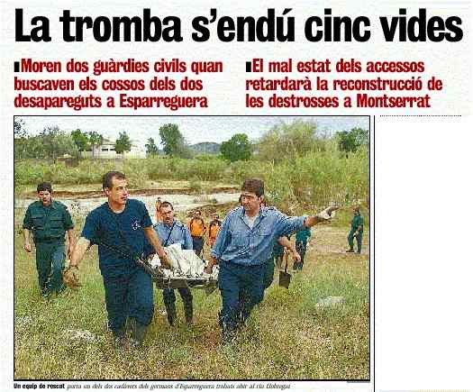 La Vanguardia June 11th 2000 News Photograph