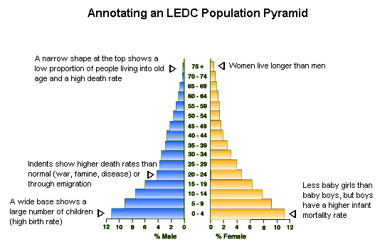 Population Structure Annotated Population Pyramids 