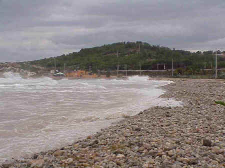Sitges Beaches: Number 18, November storms 2001