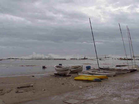 Sitges Beaches: Beach 15, November storms 2001