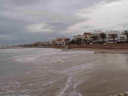 Sitges Beaches: No. 7 Beach, November storms 2001