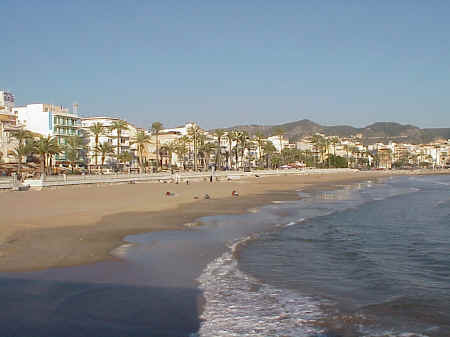 Sitges Beaches: la Ribera after the storms, November 2001
