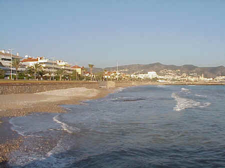Sitges Beaches: Number 8 Beach after the storms, November 2001