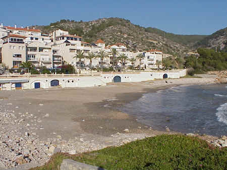 Sitges Beaches: Aiguadolç Beach after the storms, November 2001