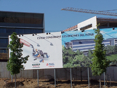 High-tech office construction May 2002