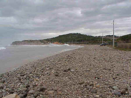 Sitges Beaches: Beach 17, November storms 2001
