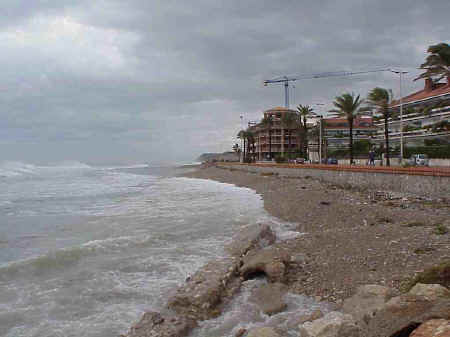 Sitges Beaches, Number 16, November storms 2001