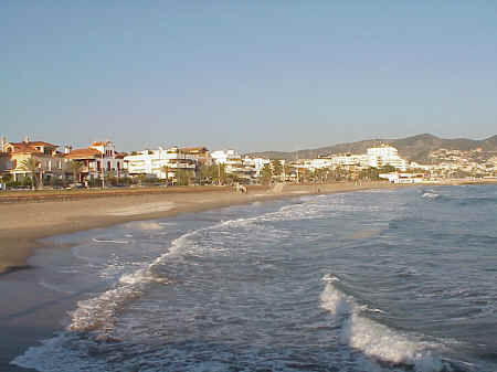 Sitges Beaches: No. 7 Beach after the storms, November 2001