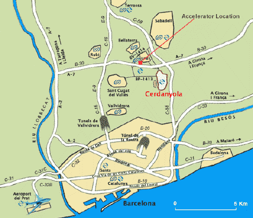 El Vallès Science Park Location Map