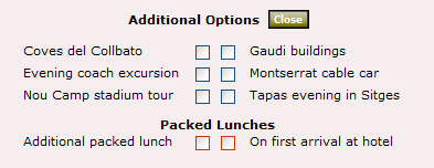 Hotel meal timetable