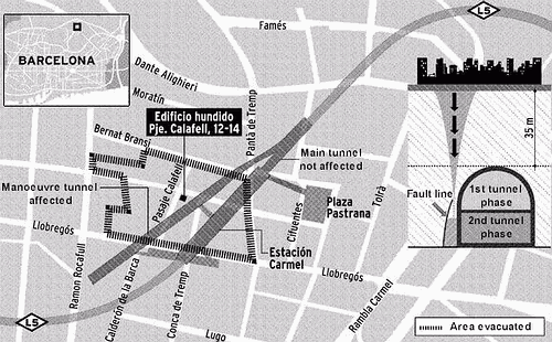 The Carmel evacuation zone : 84 buildings affected