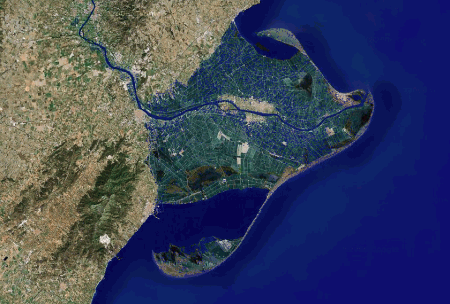 Ebro Delta Satellite Image 2007