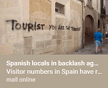 'Tourists are the terrorists': Backlash against holidaymakers in Spain