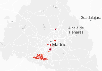 Madrid: sanitary lockdown zones September 2020