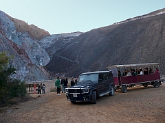 Vehicle access to the Cardona salt mine
