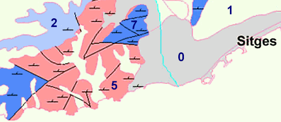 Sitges geology map