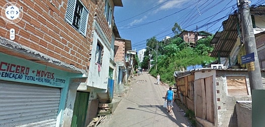 Google Street Maps, Morumbi São Paulo: slum housing