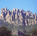 Limestone pedestals, Montserrat Natural Park