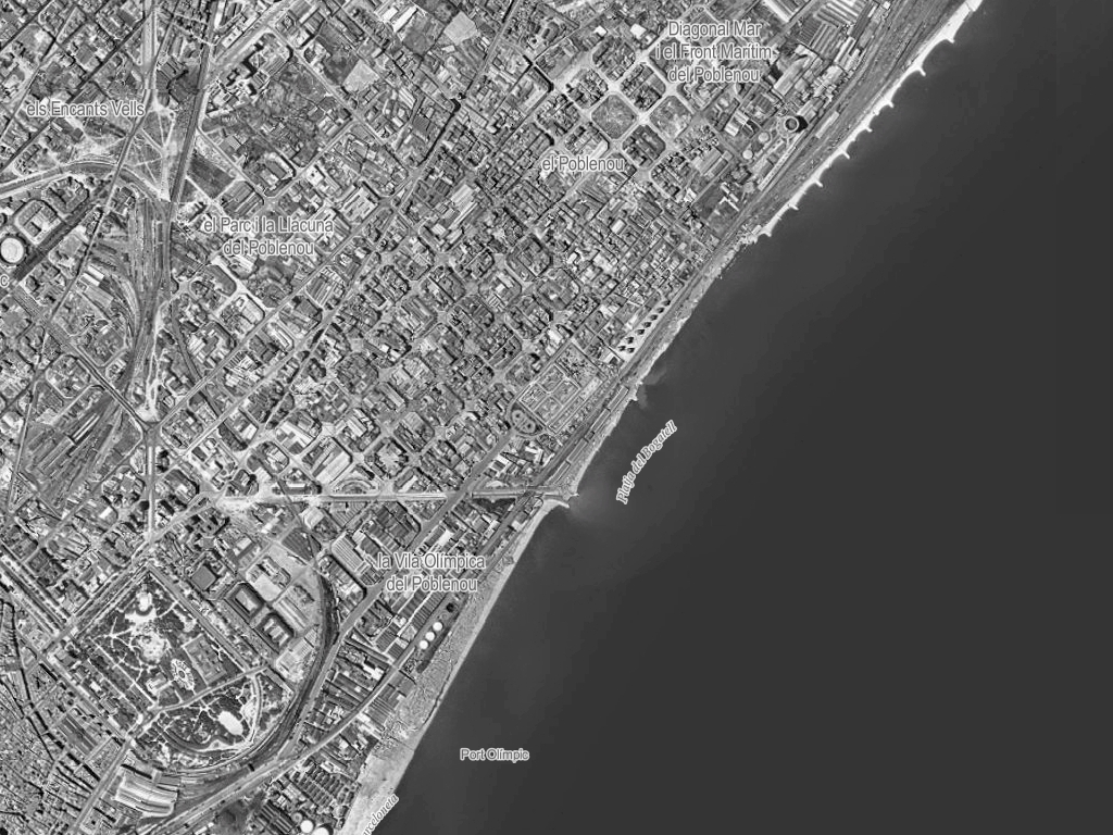 Poblenou and Olympic Port 1956
