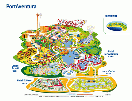 Port Aventura map