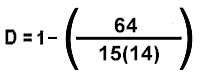 Simpson's Index of Diversity formula calculation