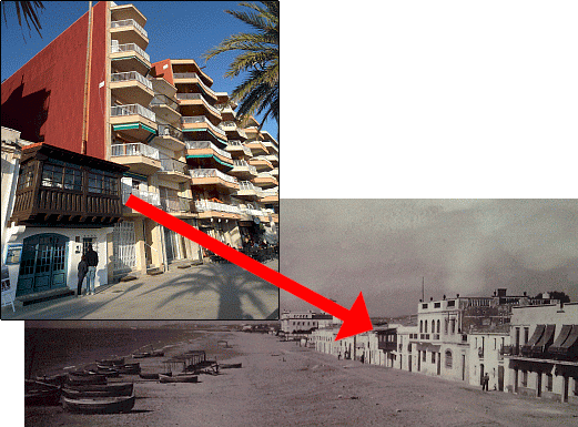 Calafell: very little of the original seafront remains today